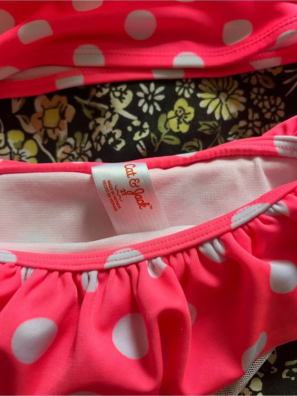 Cat & Jack Polka Dot Two Piece Swimsuit